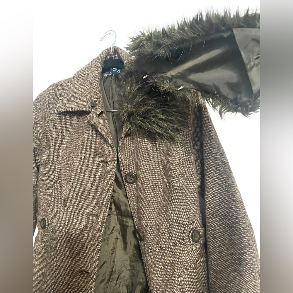 l.e.i jacket/coats for women’s color brown,size: M - Picture 6 of 11